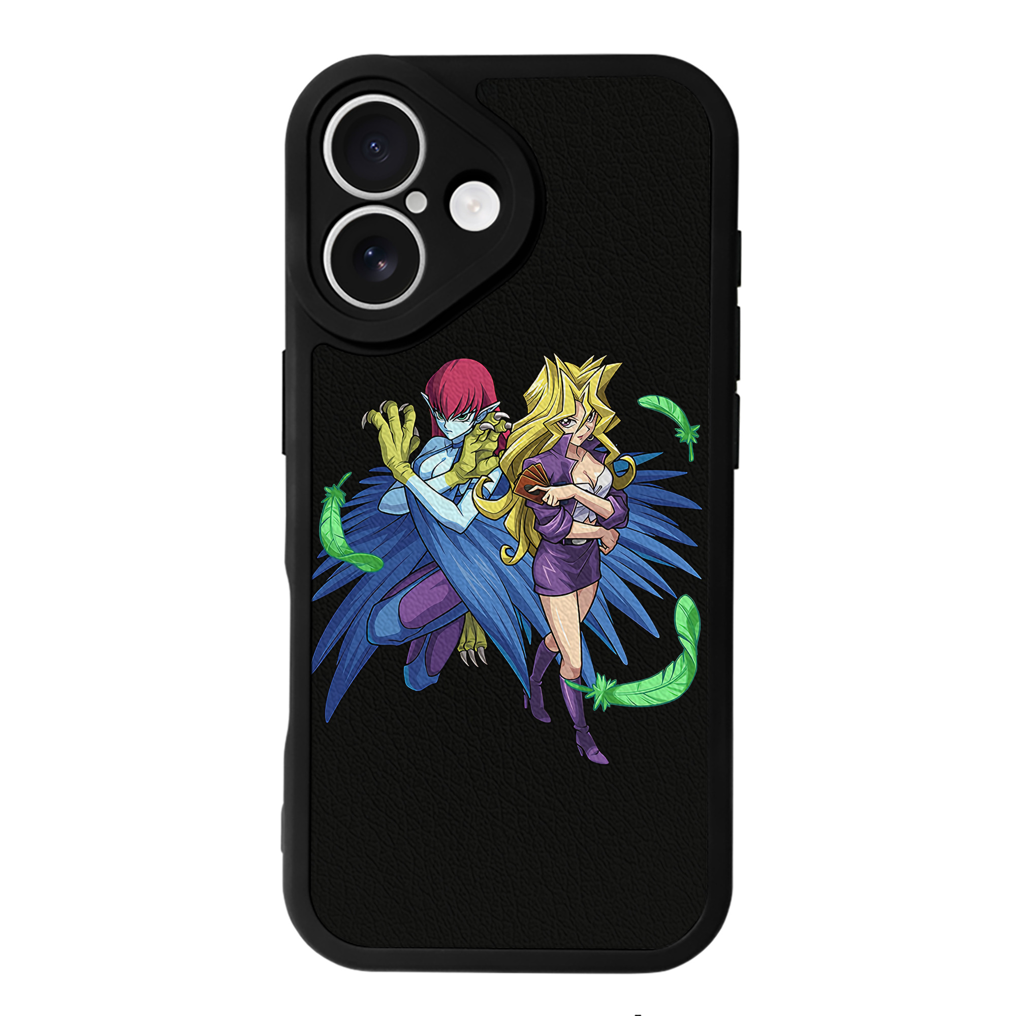 （画像用） 遊☆戯☆王 Yu-Gi-Oh! 【iPhone 16シリーズ対応】シリコンスマホケース（レザー調） 材質：シリコン